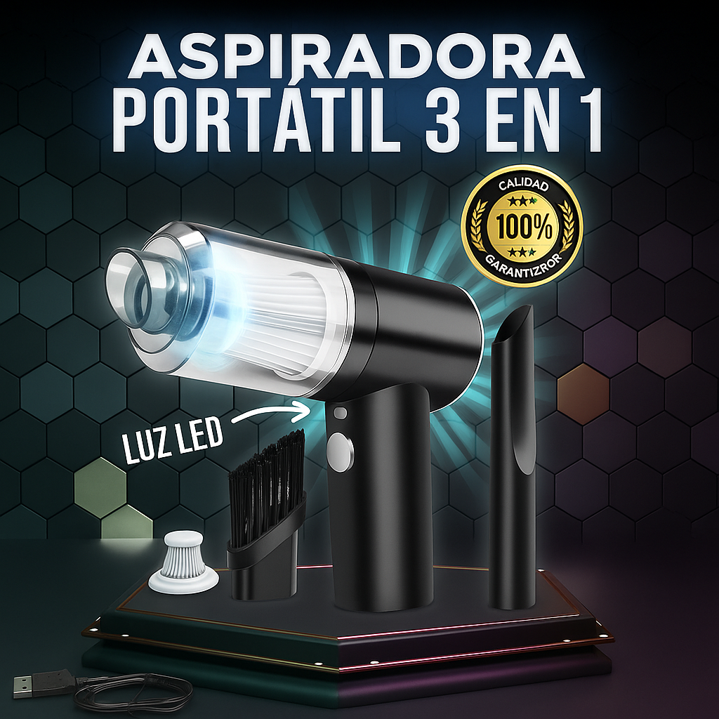 ASPIRCLEAN - ASPIRADORA PORTÁTIL 3 EN 1