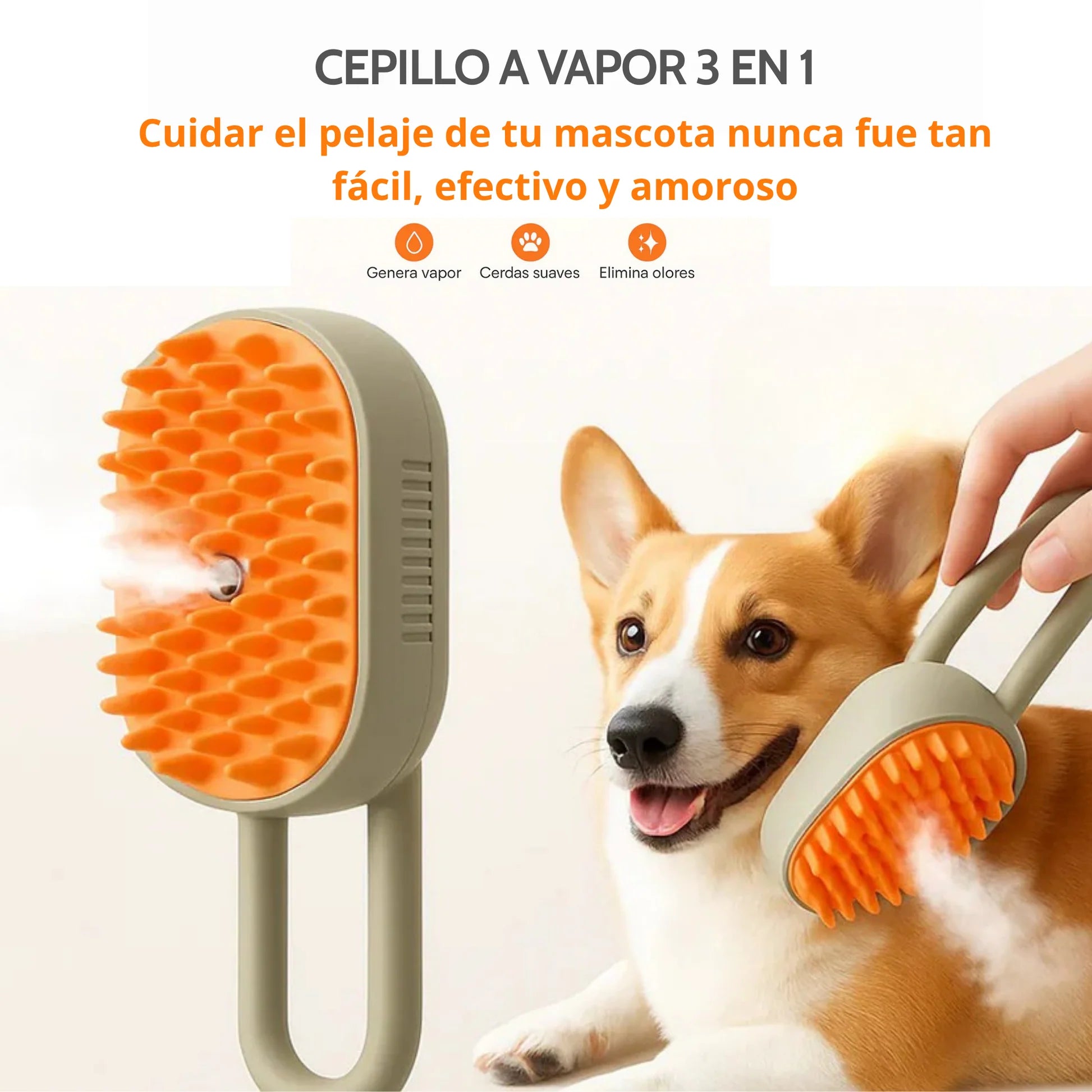 CEPILLO A VAPOR PARA MASCOTAS